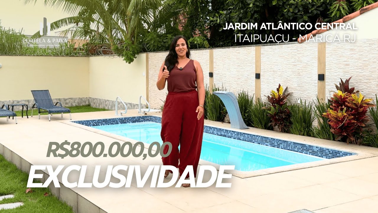 CASA EXCLUSIVA PORTEIRA FECHADA R$800.000,00 - ITAPUAÇU MARICÁ RJ