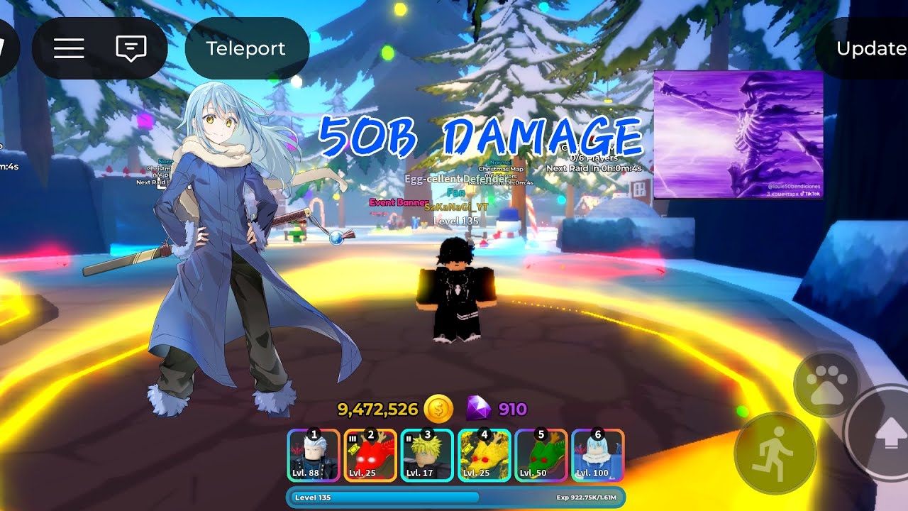 Christmas raid solo only with rimuru|Ultimate Tower Defense 