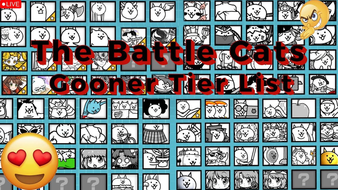 Battle Cats Ranking Every Unit In The Game On The Gooner Tier List With @jordanu25