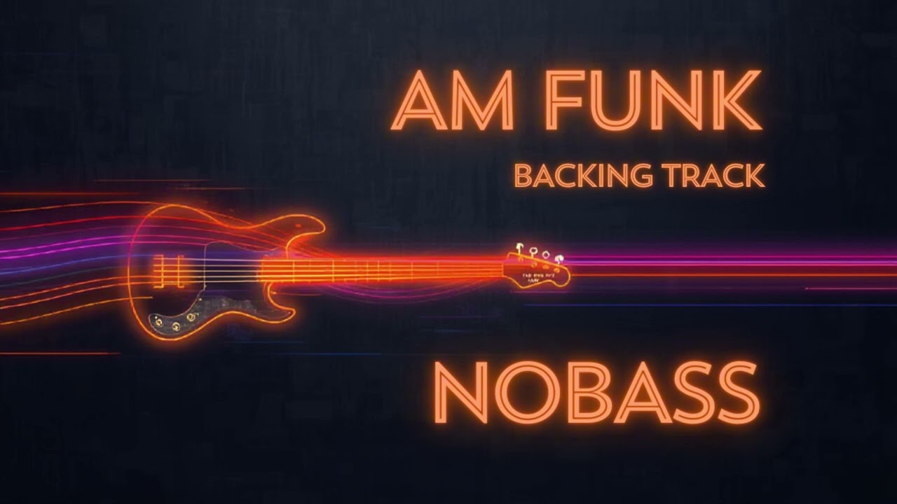 𝄢 FUNK Backing Track - No Bass - Backing track for bass. 100 BPM in Am #backingtrack