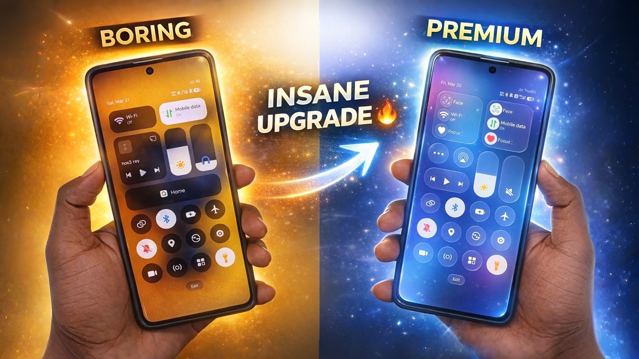 Transform Boring Control Center | Premium iOS Style HyperOS