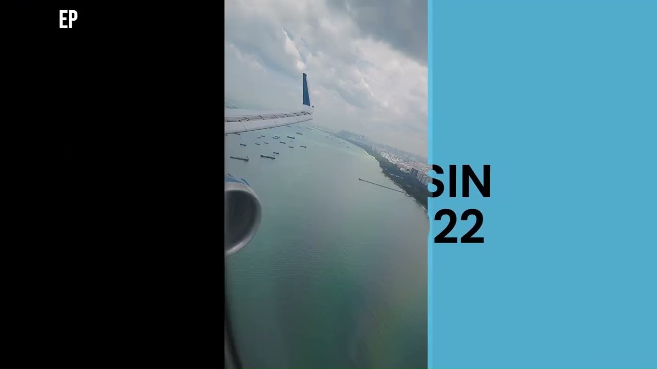 클린 창이만 & 클린 착륙  Landing over Changi Bay at SIN, VN651, A321, Short Version - Ep14