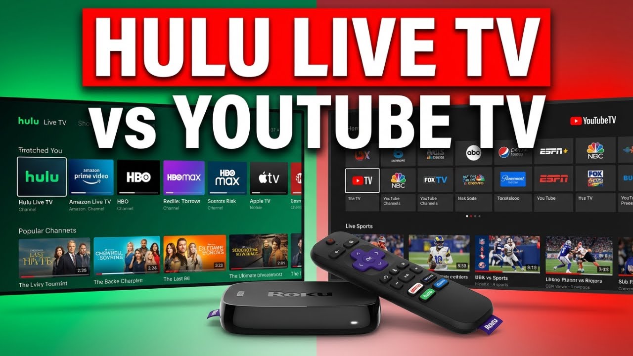 Hulu Live TV против YouTube TV &mdash; что лучше в 2026 году?