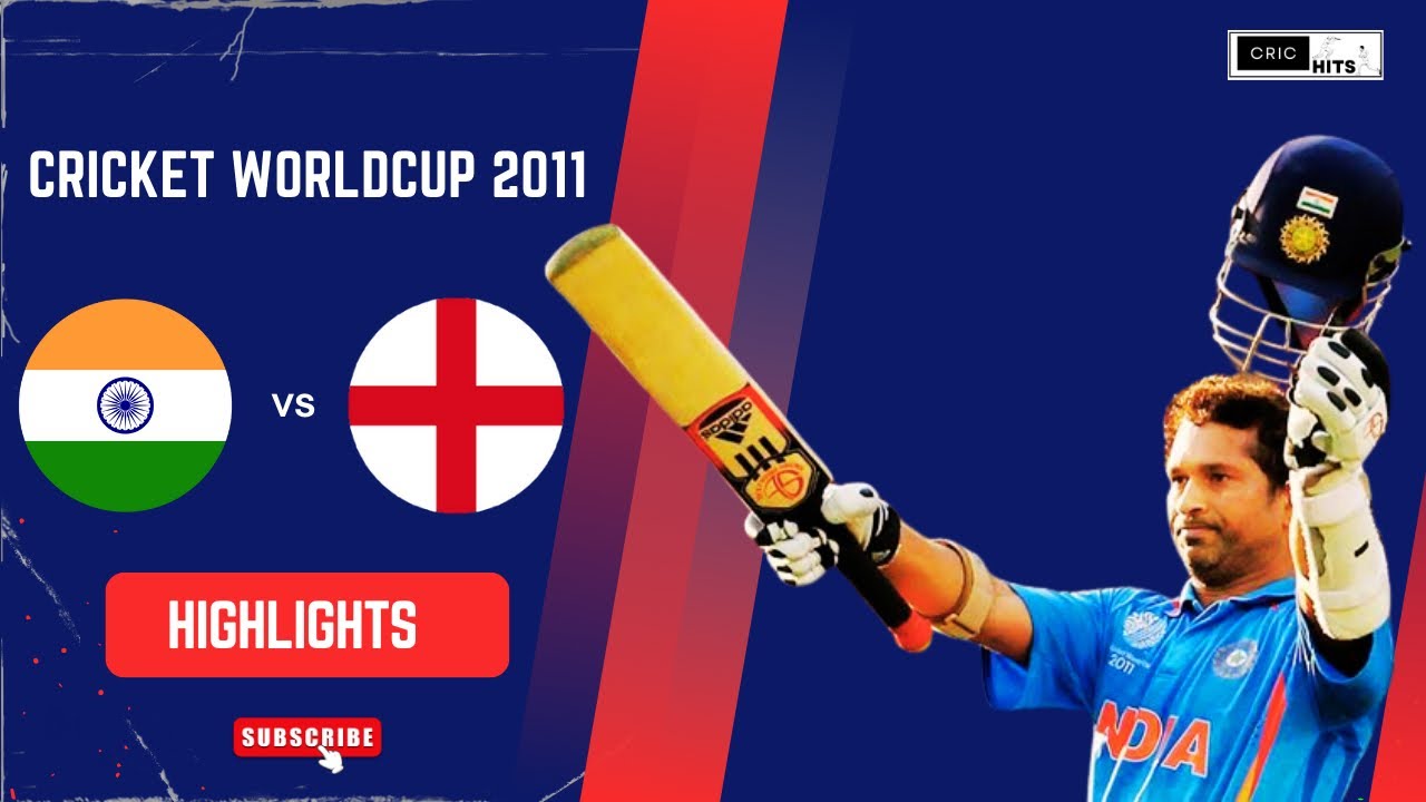INDIA VS ENGLAND 2011 FULL MATCH HIGHLIGHTS |SACHIN 💯 | MATCH TIED |#cricket #sachin #worldcup2011