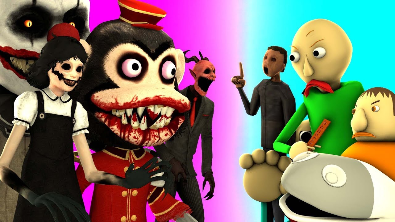 [SFM BALDI] Baldi's Basics And Learning Full Game VS Dark Deception PART 2