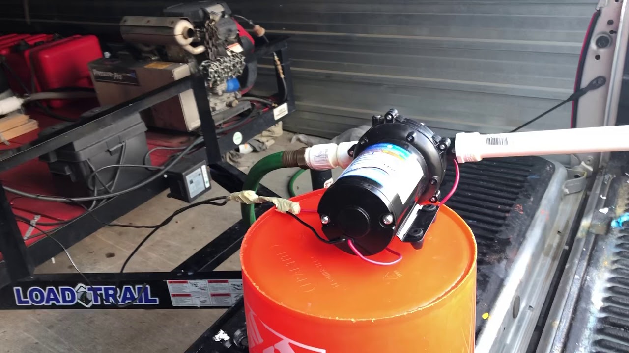 Quick test for5.5 GPM 12 V soft wash pump