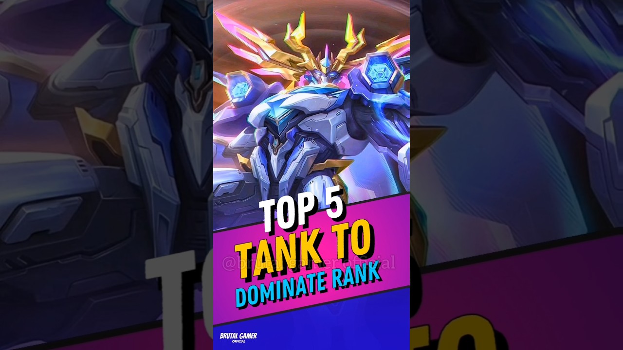 Top 5 Tank To Dominate Rank #mobilelegends #mlbb #mobalegends #moba5v5