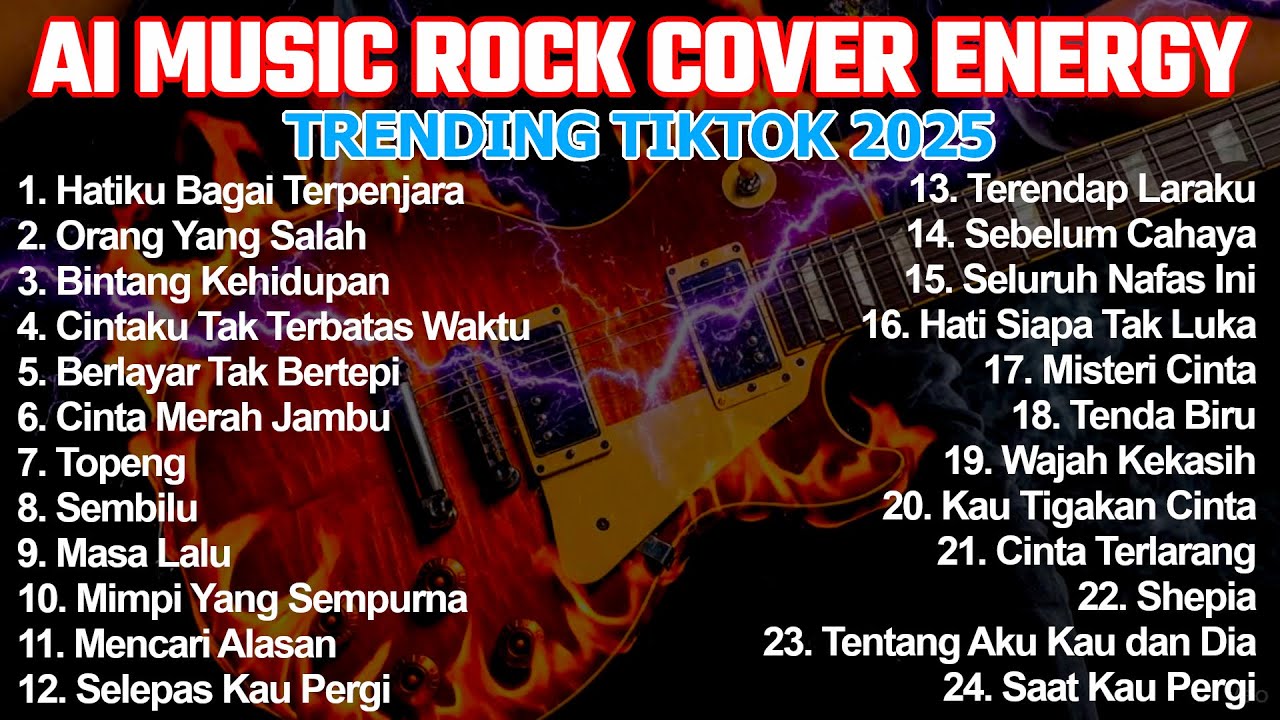 24 Lagu Rock AI Cover Terbaik - FULL ALBUM | Hits Viral TikTok 2025 Penuh Energi