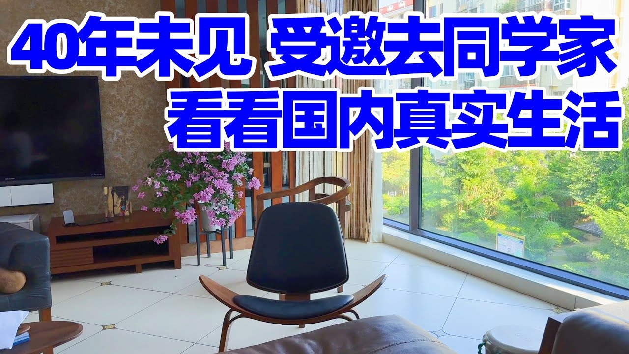 【回国旅居南宁】40年后重逢, 走进国内老同学家, 她的生活让我感慨! 回国真实探访! 回国感受! 回国旅居! 南宁住宅小区/南宁/南宁生活/南宁美食