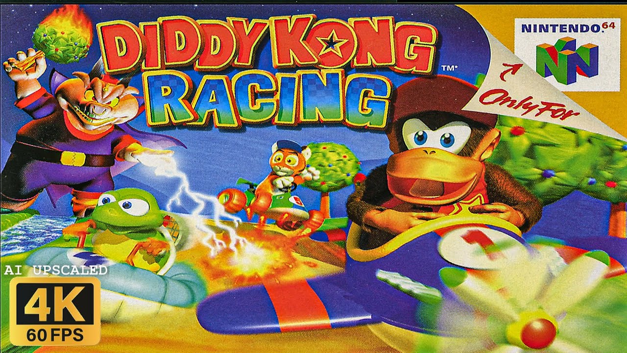 Diddy Kong Racing - N64 Gameplay 2K 60FPS Upscaled