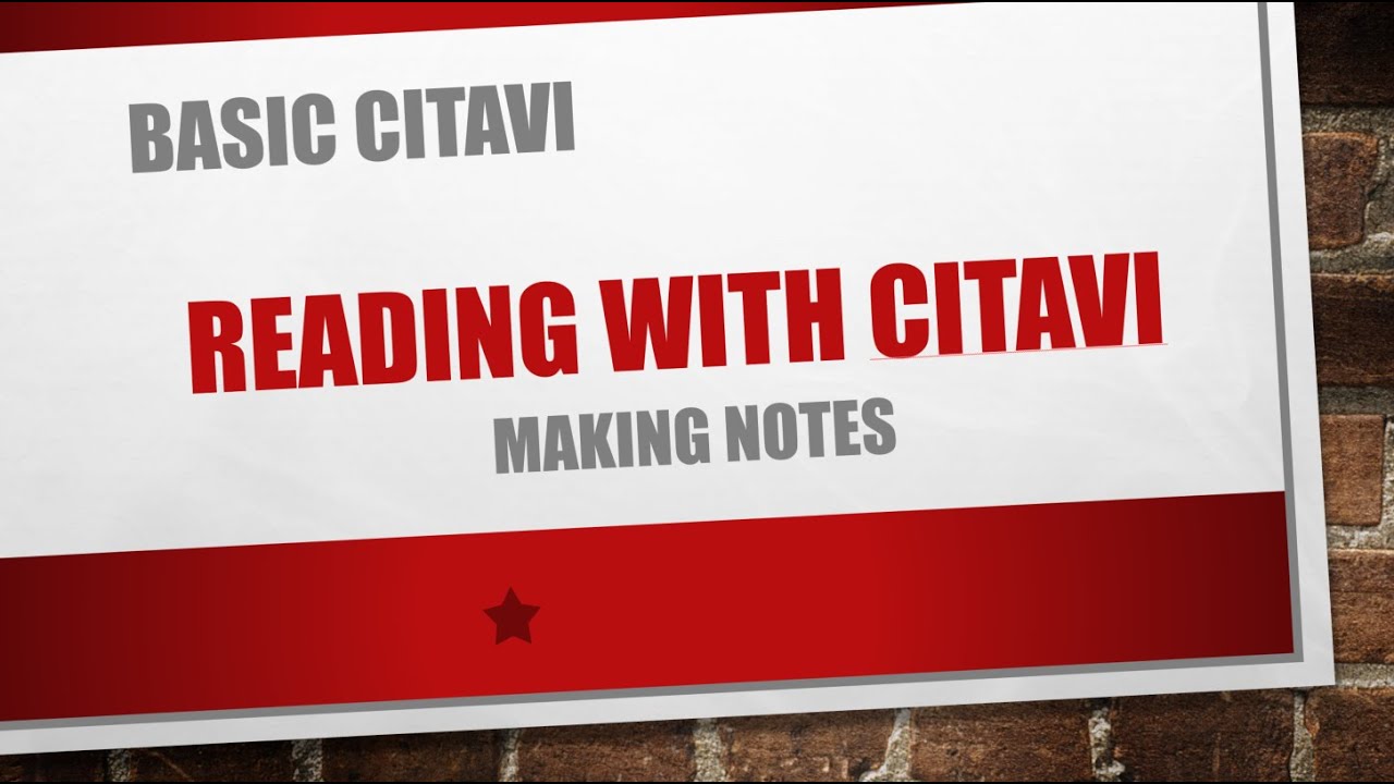 4 Reading with Citavi