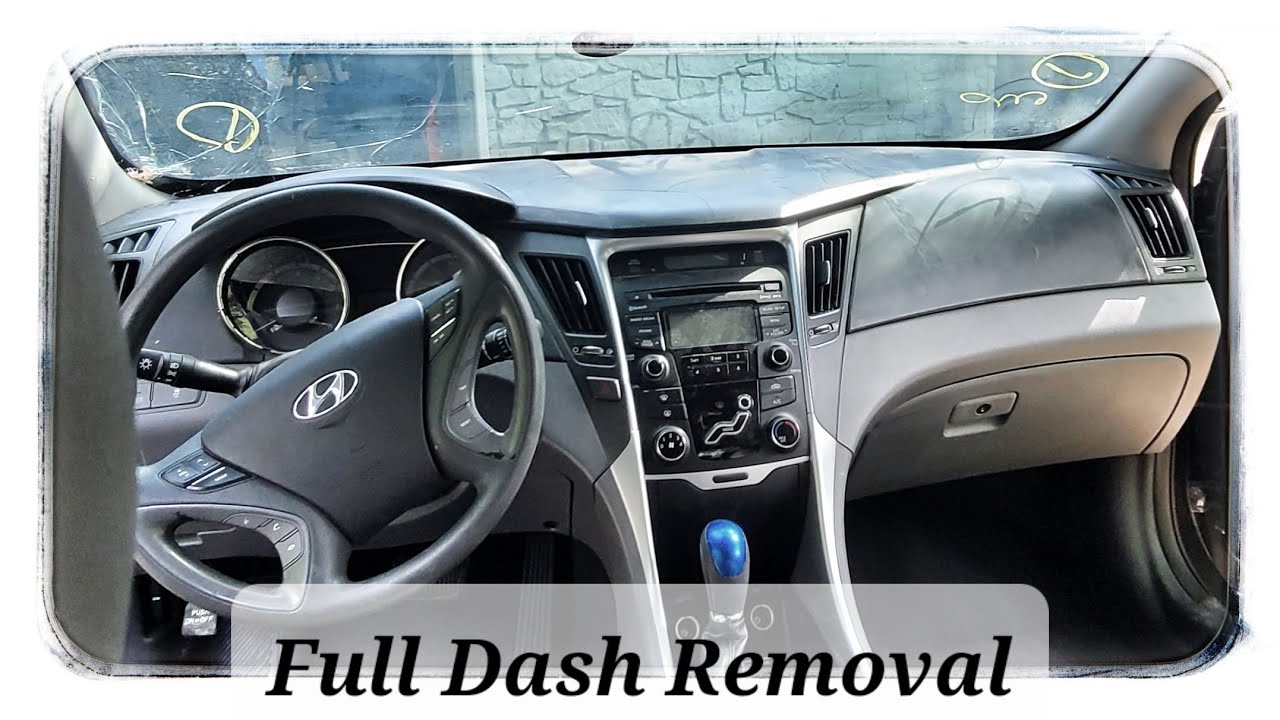 2011-2014 Hyundai Sonata Dashboard Removal Tutorial/How To
