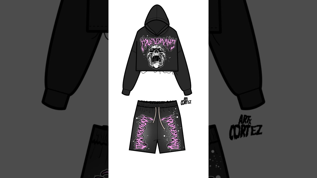 DESIGN YOUR OWN TRACKSUIT USING A IPAD 🤯🤯 #clothingbrand #short