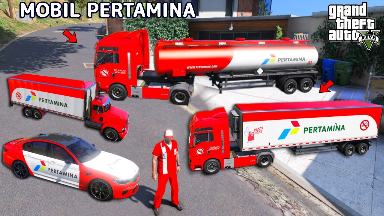 JADI KARYAWAN PERTAMINA !!! DAN KOLEKSI SEMUA MOBIL PERTAMINA DI GTA 5 - GTA 5 MOD
