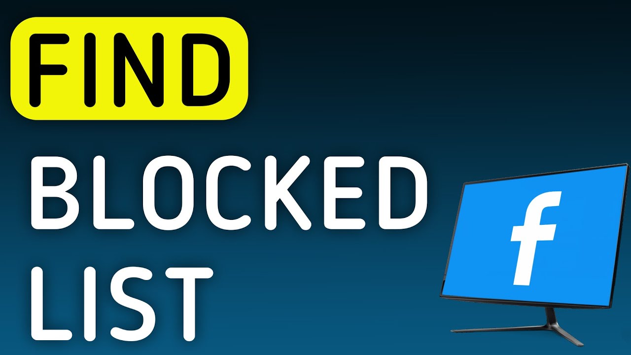 How to Find Blocked List On Facebook On PC (New Update)