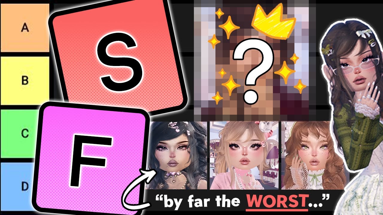 I Rank *ALL* Of My *CUSTOM MAKEUP FACES*!! [Tier List]