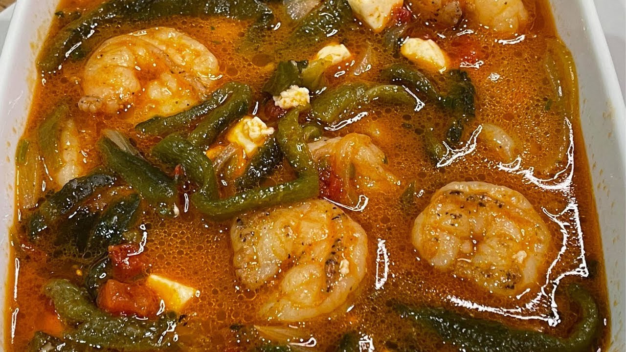 Cómo Preparar  Unos Ricos Camarones Con Rajas La Cocina De Sol.