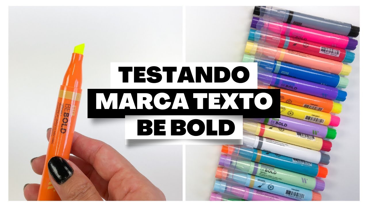 Testando o Marca Texto Be Bold da Newpen - Resenha Completa: Pentest + Lettering