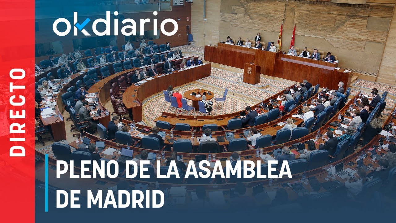 🔴DIRECTO | Pleno de la Asamblea de Madrid