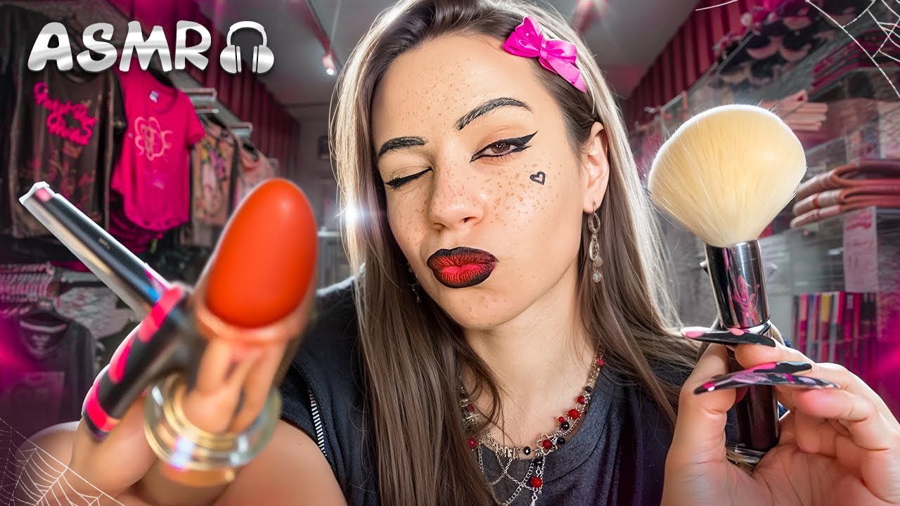 АСМР ЕМО-дівчина перетворює тебе на ЕМО ❤️‍🔥 (макіяж, зачіска, рольова гра, персональна увага asmr)