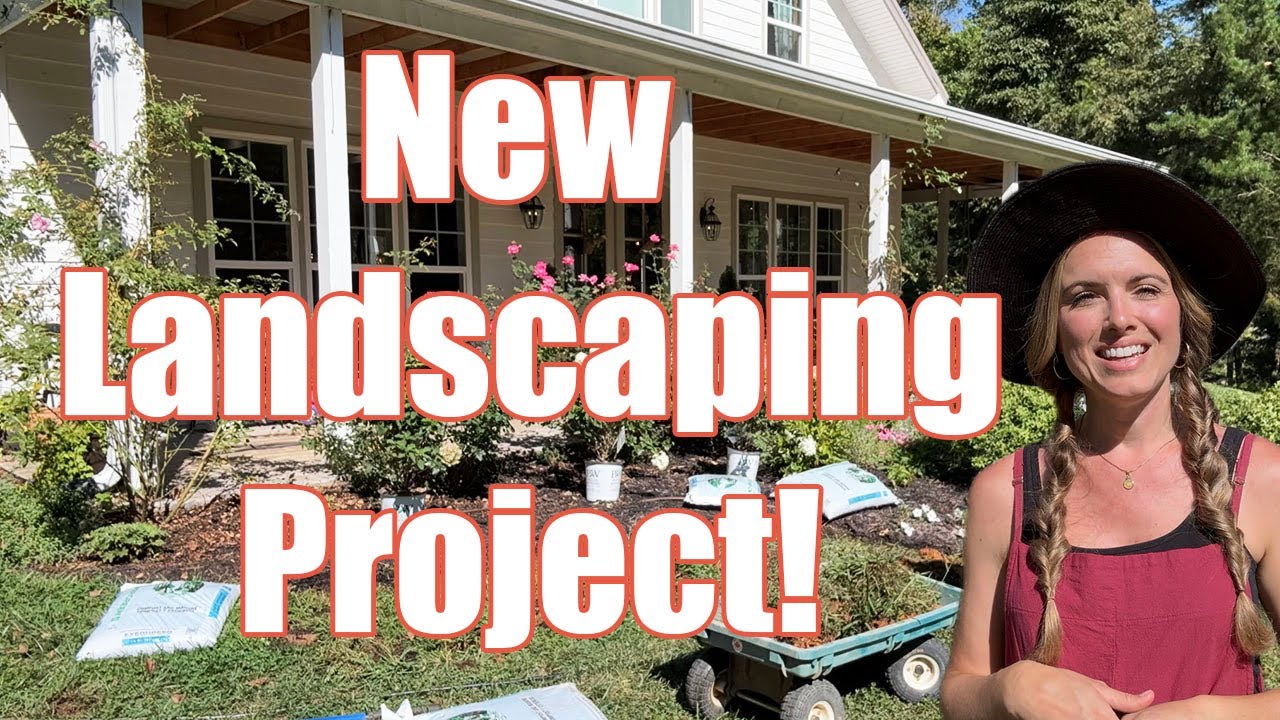 Front Flower Bed is getting a Big DIY Makeover! Front of House Landscaping Transformation Underway!