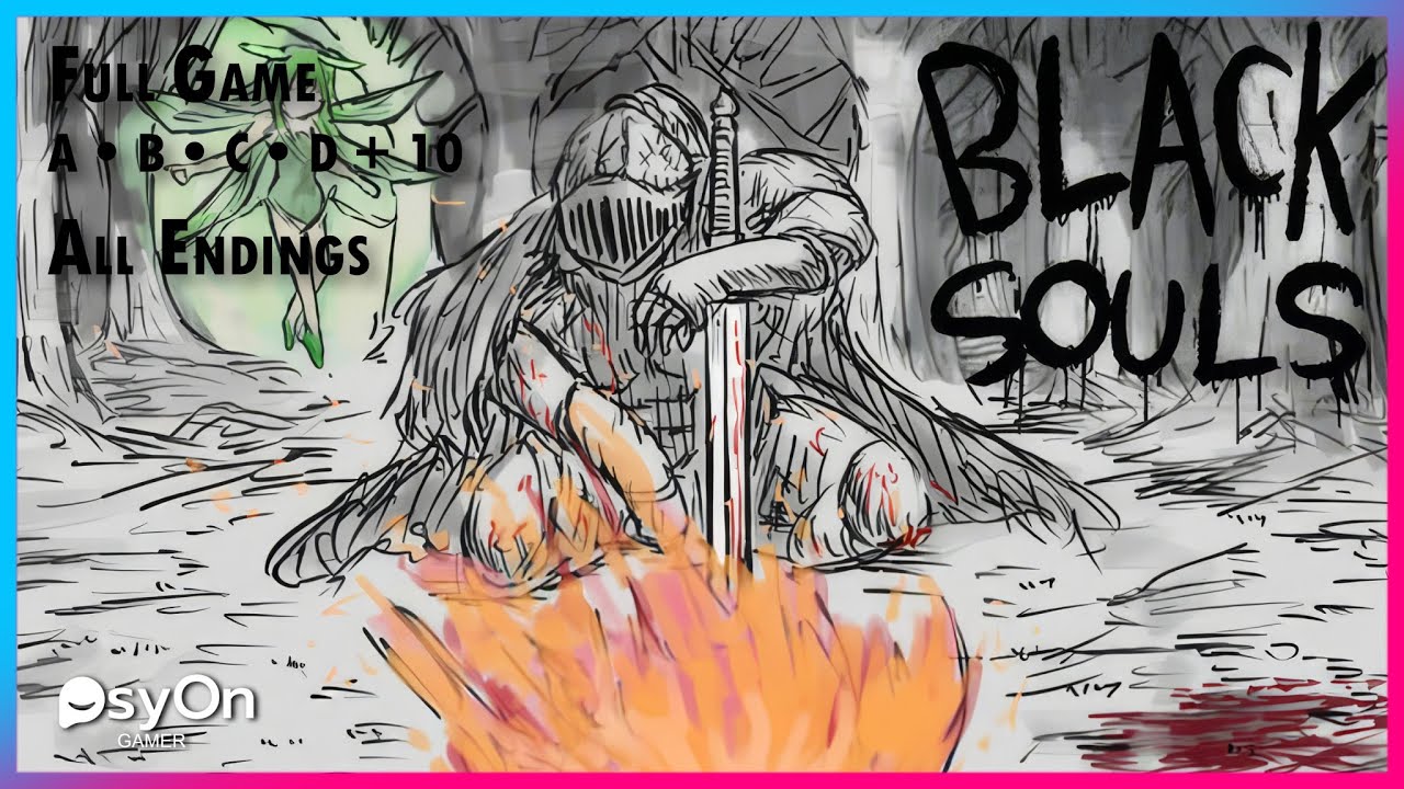 BLACK SOULS – ALL Endings (A, B, C, D + 10 Companions) | Full No Commentary RPG