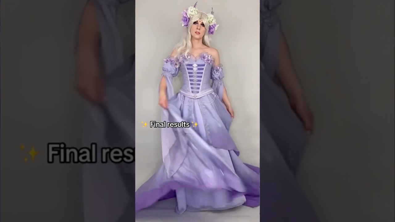 Dyeing the fabric for my Lady Amalthea cosplay from the Last Unicorn