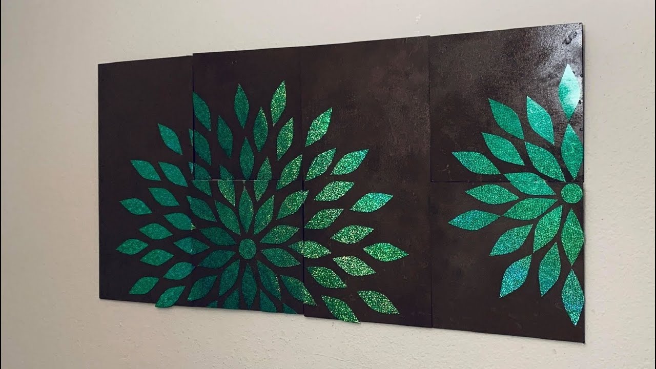 DIY: Holographic Multi Panel Canvas Wall Art Decor {MadebyFate} #433