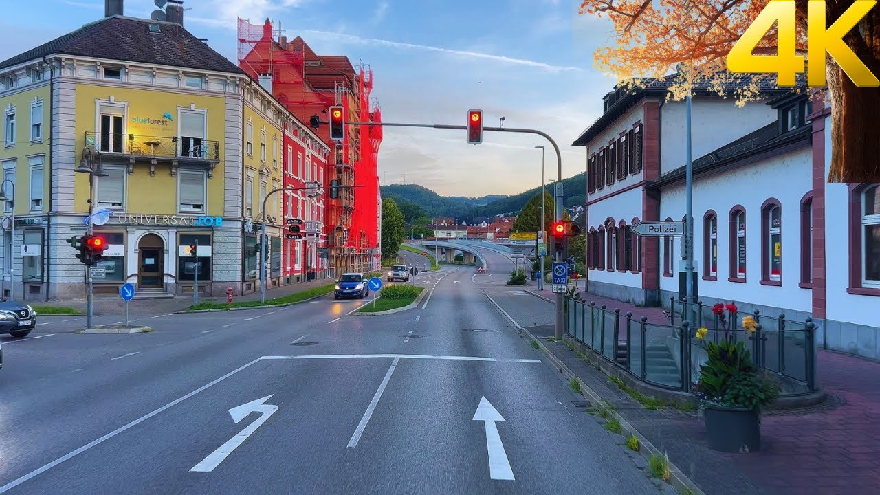 Driving in Switzerland, Zuzwil, National Road No7