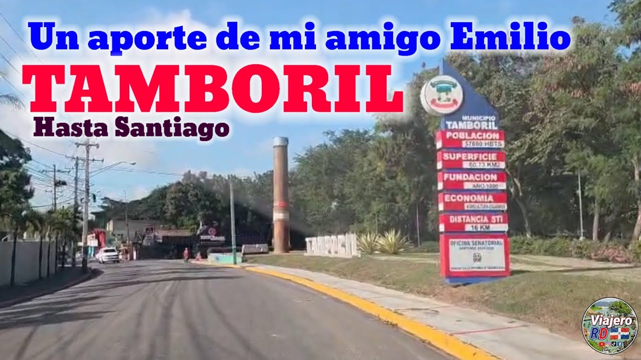 Miren este pequeño recorrido que nos regalaron desde Tamboril hasta Santiago 