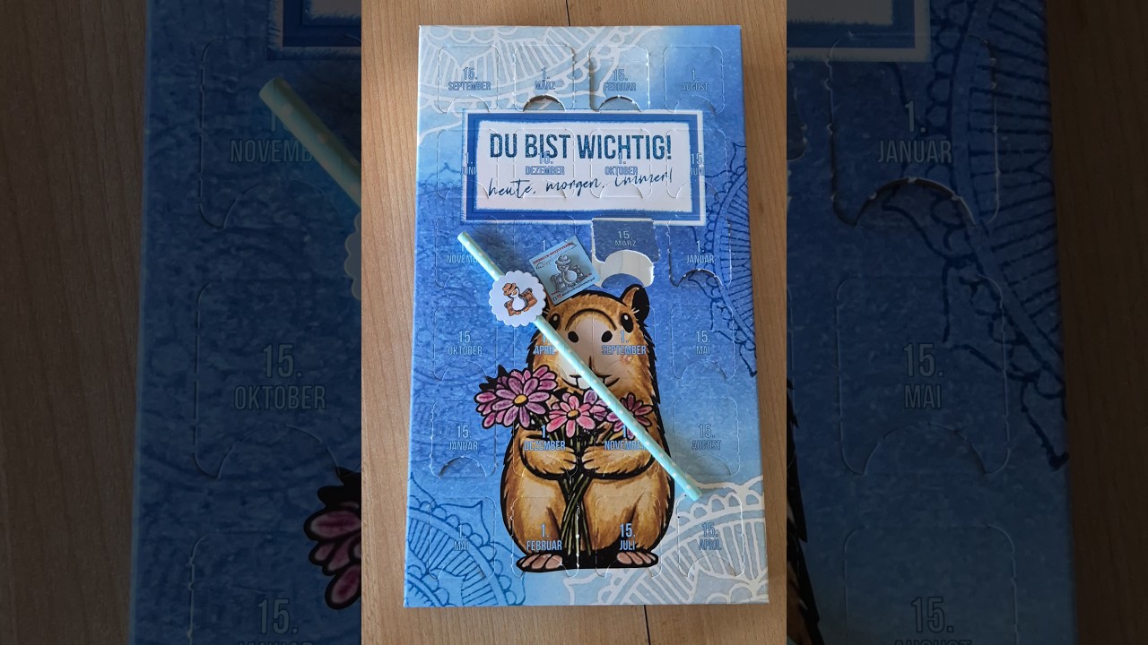 15. März im Ganzjahreskalender von Eindruck Motivstempel mit Bastelidee