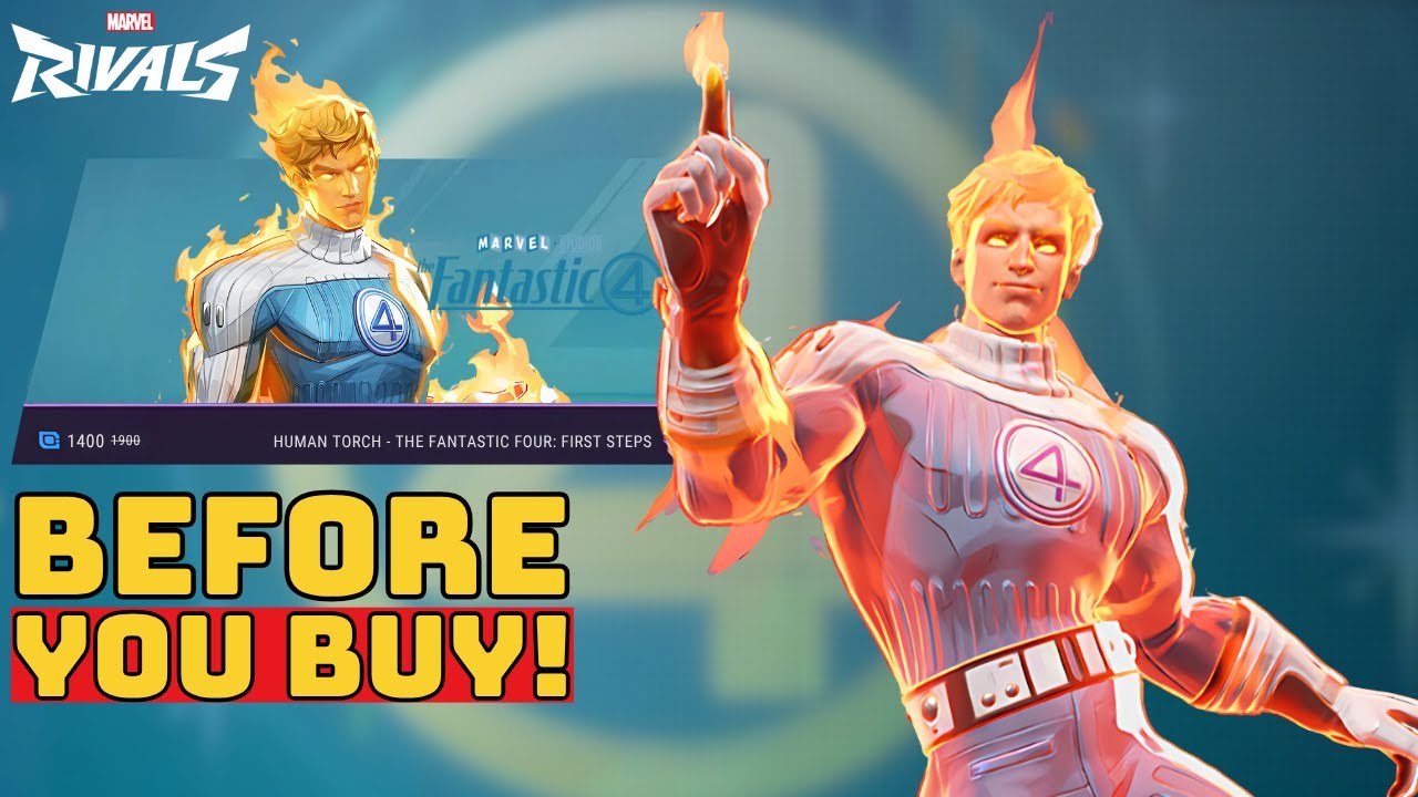 Human Torch First Steps Skin Showcase | Marvel Rivals