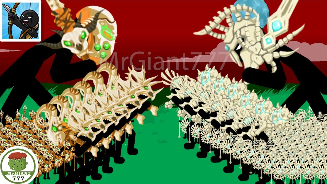 EPIC BATTLE! GRIFFON FUR VS BOSS TITAN SPEARTON BONE ARMY | Stick War Legacy Mod | MrGiant777