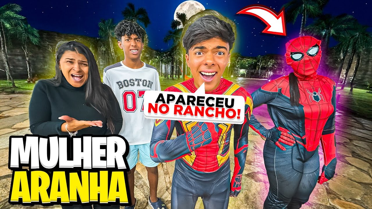 APARECEU UMA MULHER ARANHA NO RANCHO!😱😍 *procurando o homem aranha - Estevão Filipe
