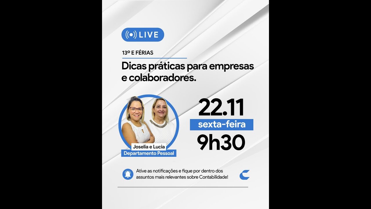 13&deg; e F&eacute;rias Dicas pr&aacute;ticas para empresas e colaboradores - ConPos