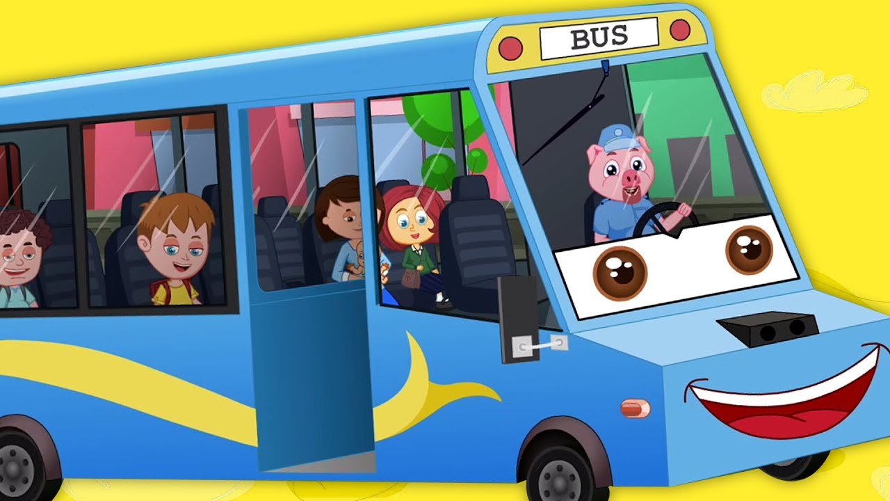 Rodas no ônibus | rima pré-escolar | Canções infantis | Portuguese Kids Rhymes | Wheels On The Bus