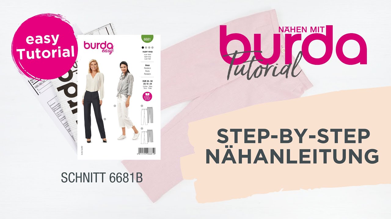Step-by-Step Näh-Tutorial - Schnitt des Monats 7/8-Hose 6681B Schnittmuster