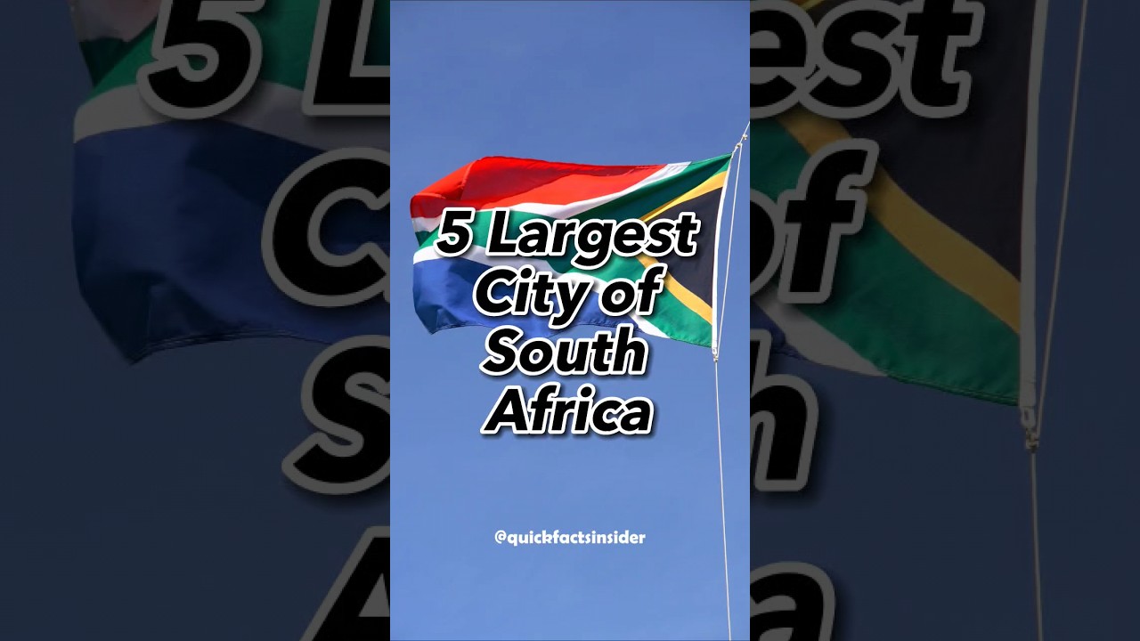 South Africa's Megacities: Exploring the Five Largest Urban Hubs!🏙️🇿🇦