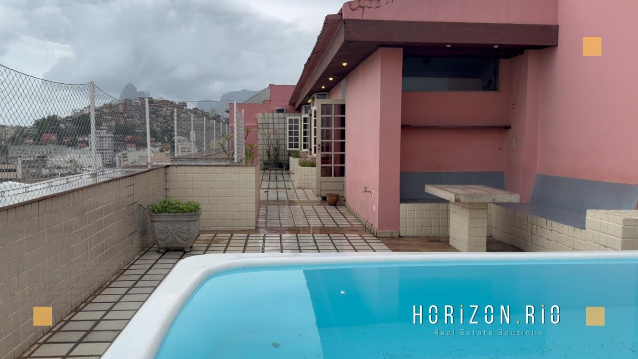HR.587 - Duplex penthouse facing the sea for sale - Av. Atlântica, Posto 5 - Copacabana - 4 bedrooms