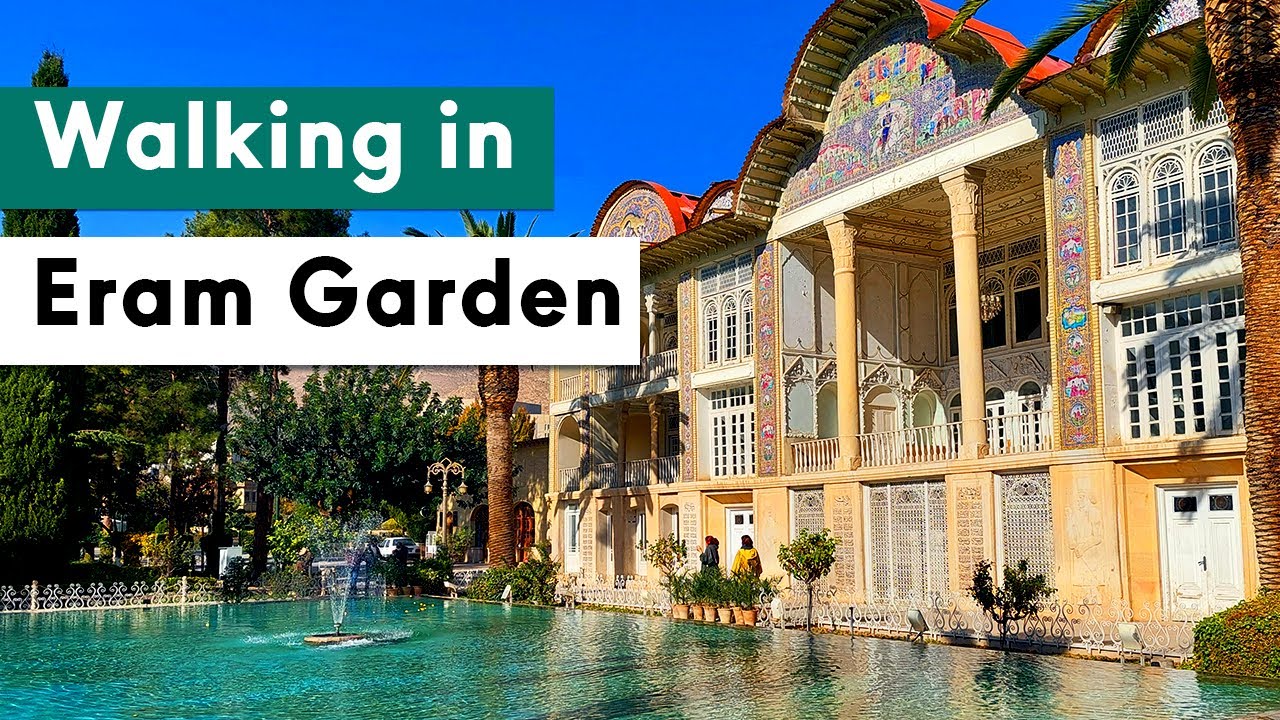 Eram Garden ; Walkin in Eram Garden ; Iran , Fars Province , Shiraz