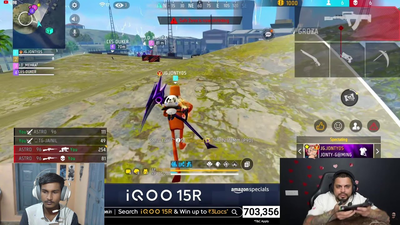 reacting on sid qualifiying for ffmic | Arya is live!! | lets play together |
