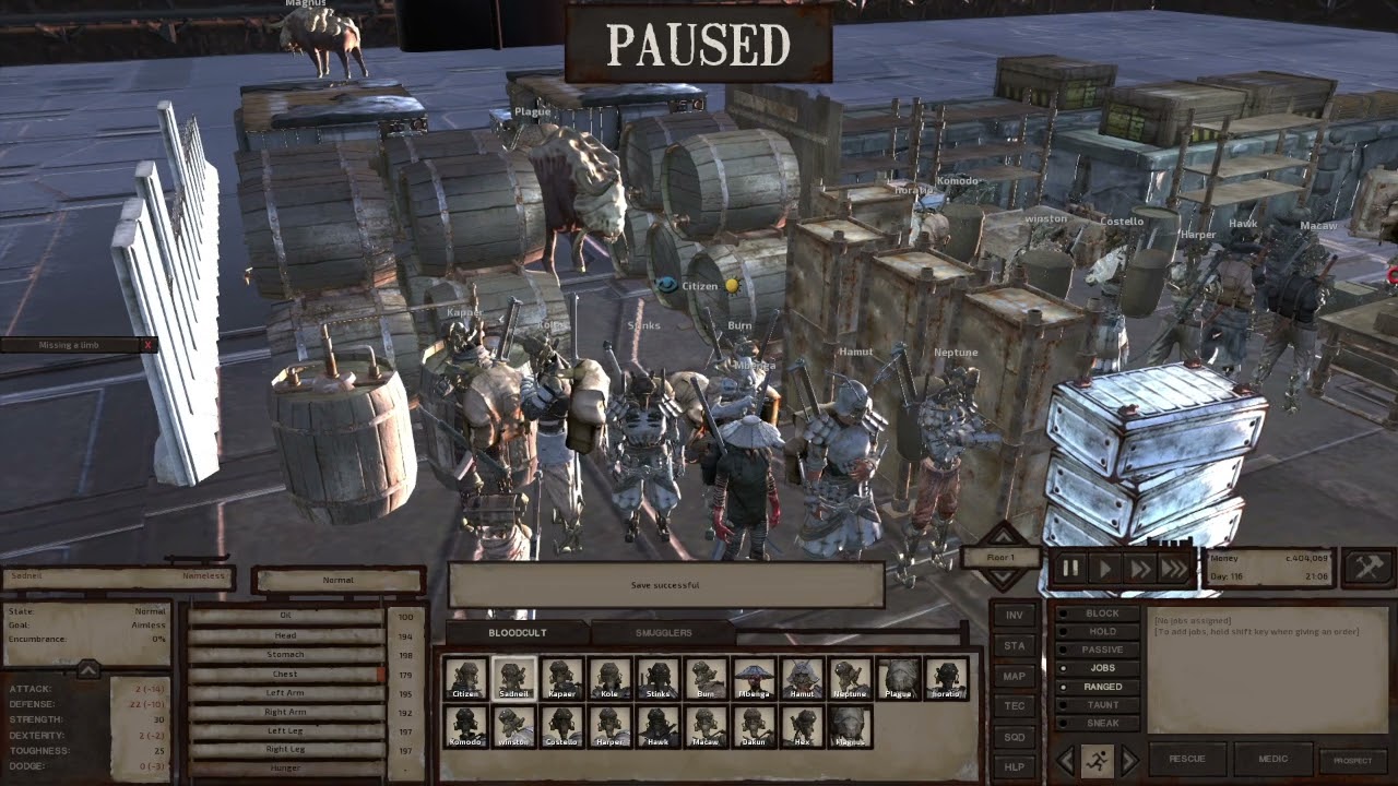 Looting the Scraphouse in Kenshi (50+ weapons)