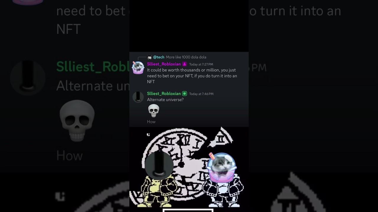 Alternate universe? #sans #undertale #discordmemes #discord #whatthehell