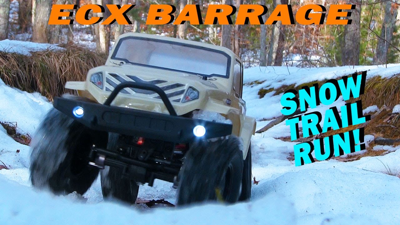 ECX Barrage 1/12 RC Crawler - Slippery Snow Trail