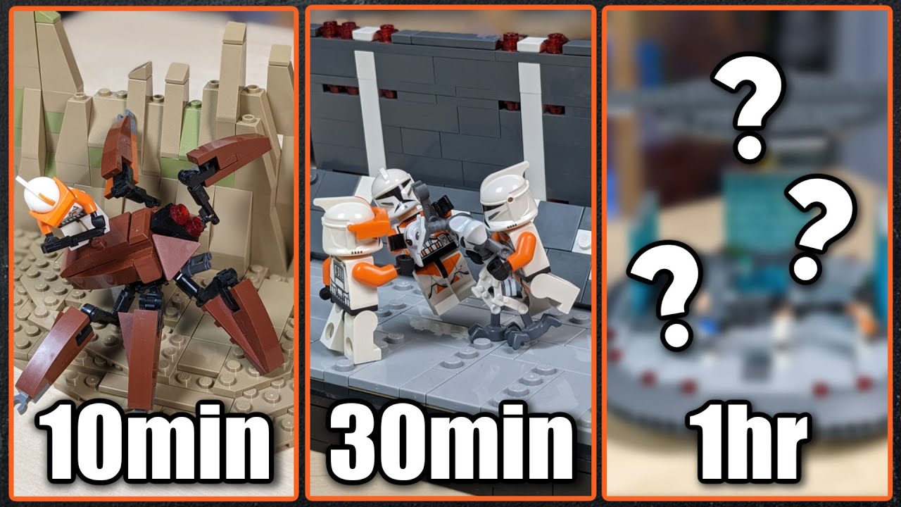 I Built Three Of Commander Cody's Best Clone Wars Moments As LEGO Star Wars Mocs In 10min 30min 1hr!