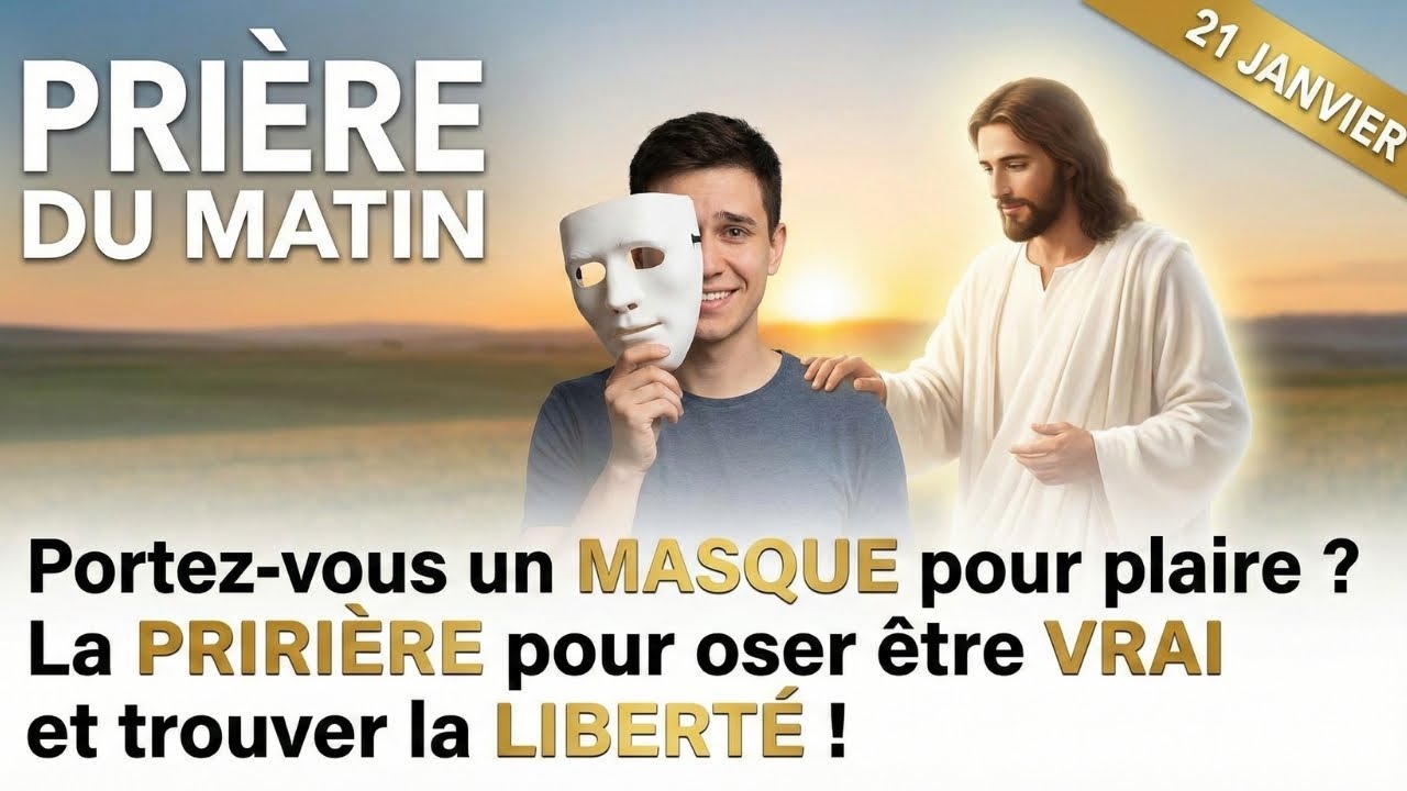 PRIÈRE DU 21 JANVIER : Arrêtez de Porter un Masque ! La Prière pour Être Vrai 🎭🙏 #Authenticité