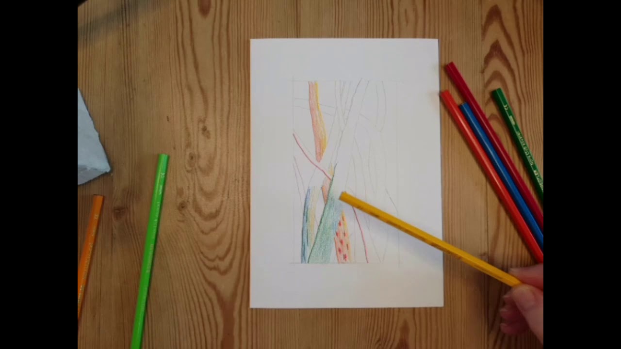 Übung Aquarellstifte