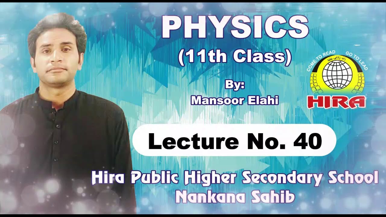 Physics Lecture No. 40 | Relation Between Linear & Angular Quantities | for Inter (1st Year Classes)