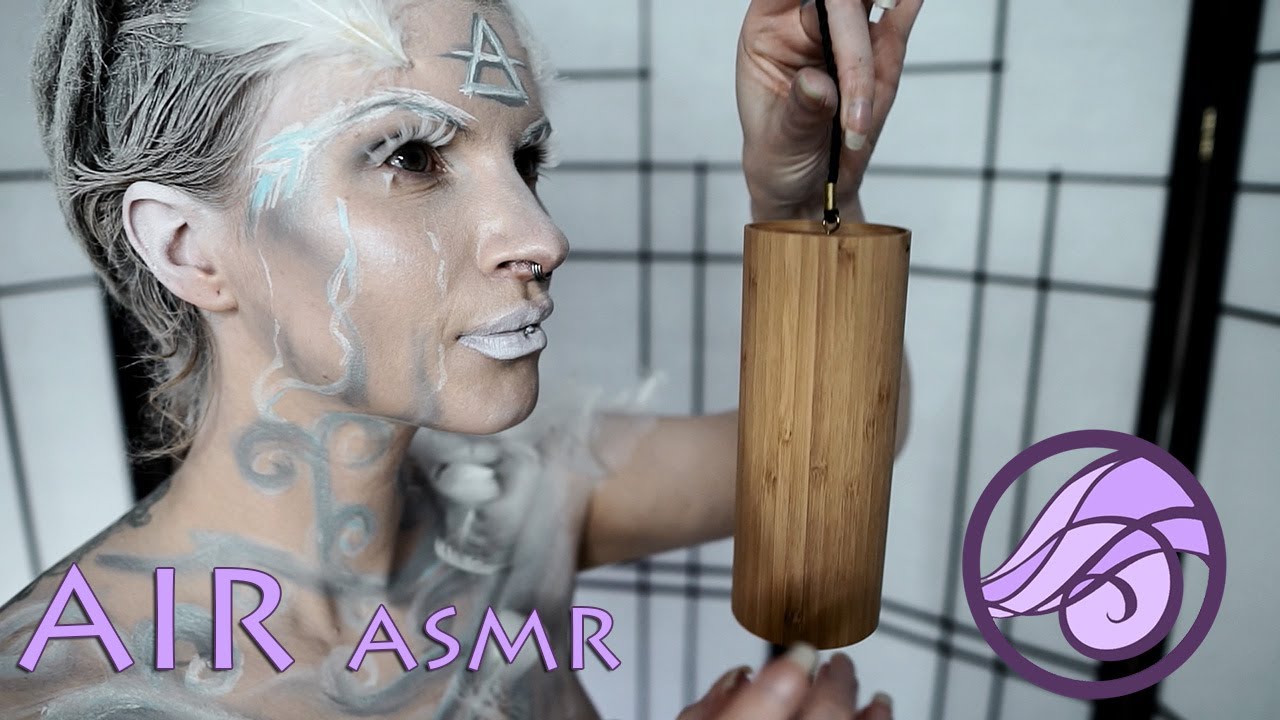 ASMR AIR Element  Chimes and  relaxation,breathing, gentle winds , feathers