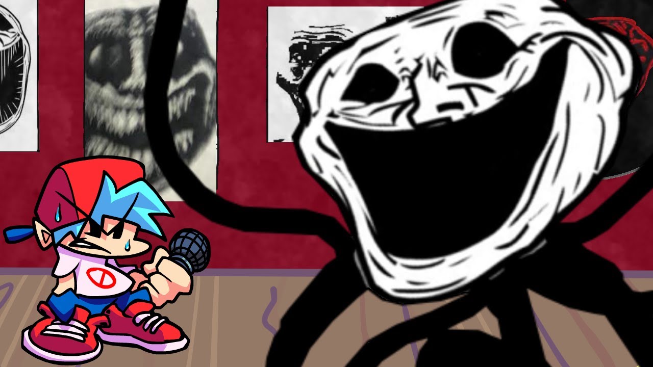 ☄️ TROLLFACE POWRACA I JEST CREEPY W FRIDAY NIGHT FUNKIN! - VS TROLLGE FNF MOD